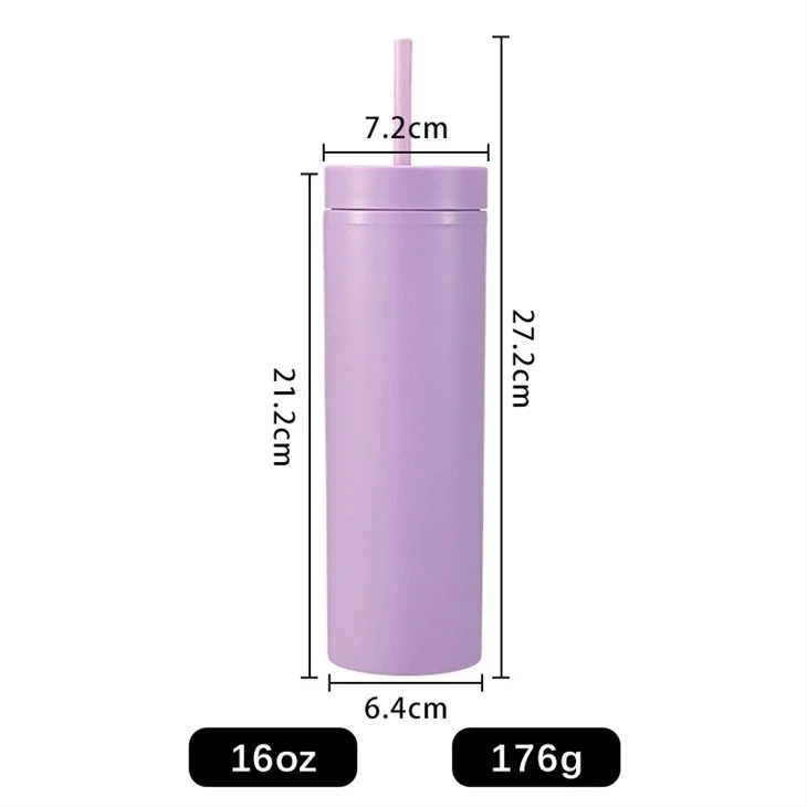 16oz plastic skinny tumbler (4)
